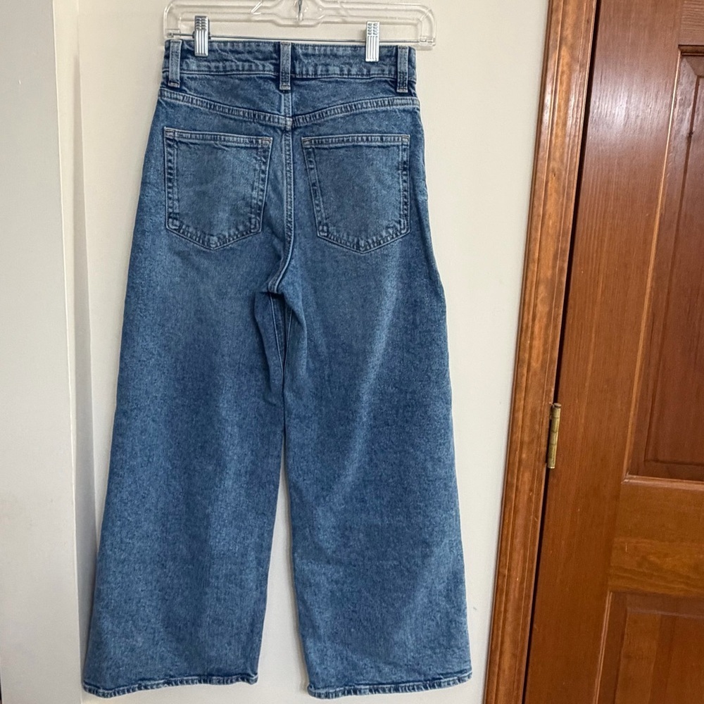 H&M Blue Wide Leg Women's Jeans - Picture 3 of 3